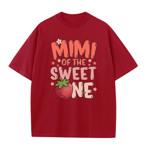 Funny Mimi of the Sweet One – Cute Strawberry Graphic T-Shirt